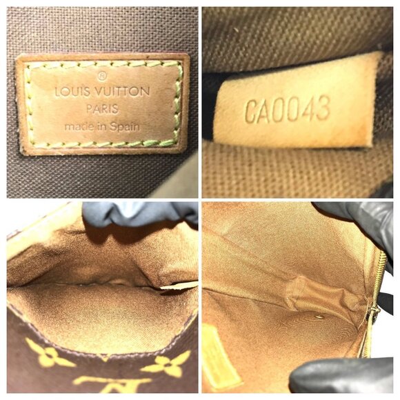 Authentic Louis Vuitton Monogram Gange Pochette Crossbody Bag Bum Shoulder Bag - Picture 13 of 16